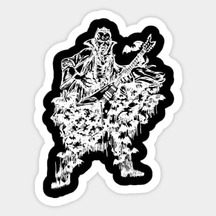 SEEMBO Vampire Playing Guitar Guitarist Musician Music Band Sticker